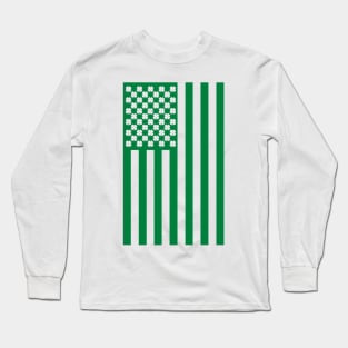 Irish American Shamrock Flag Long Sleeve T-Shirt